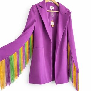 Purple Fringe Women's Jacket